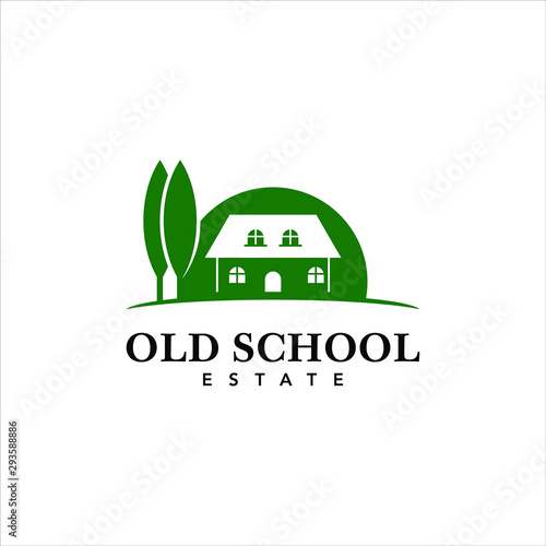 Home Logo Design House and Property Vector Rural Template Idea