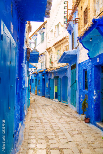 The famous blue city of Chefchaouen. © lizavetta