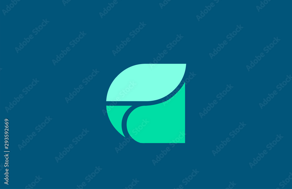 G in blue green color letter logo alphabet for icon design G in blue green color letter logo alphabet for icon design