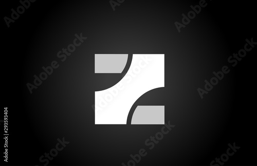 Free Download black and white Z letter logo alphabet for icon - GFXLoad