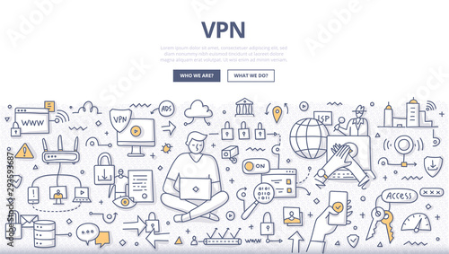 VPN Doodle Concept