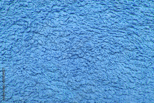 blue texture of towel