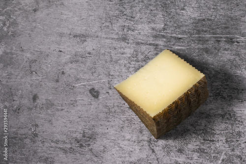 Cheese in a grunge background