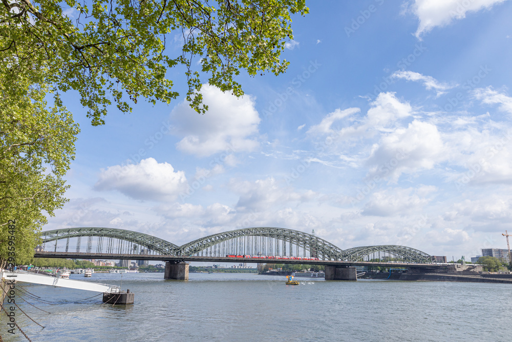 Hohenzollern Bridge in Cologne City, Germany