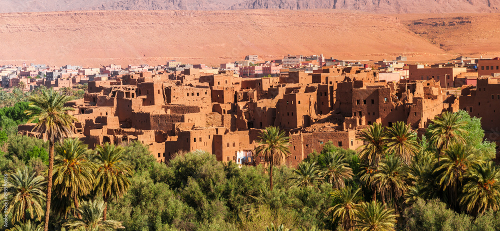 Street of the Kasbahs / Kasbahs in Dade valley in the south of Morocco, Africa. Street of the Kasbahs / Kasbahs in Dade valley in the south of Morocco, Africa.