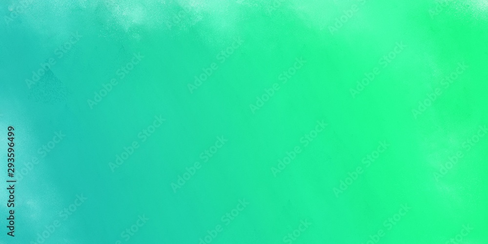 diffuse brushed / painted background with medium spring green, aqua marine and turquoise color and space for text. can be used for advertising, marketing, presentation