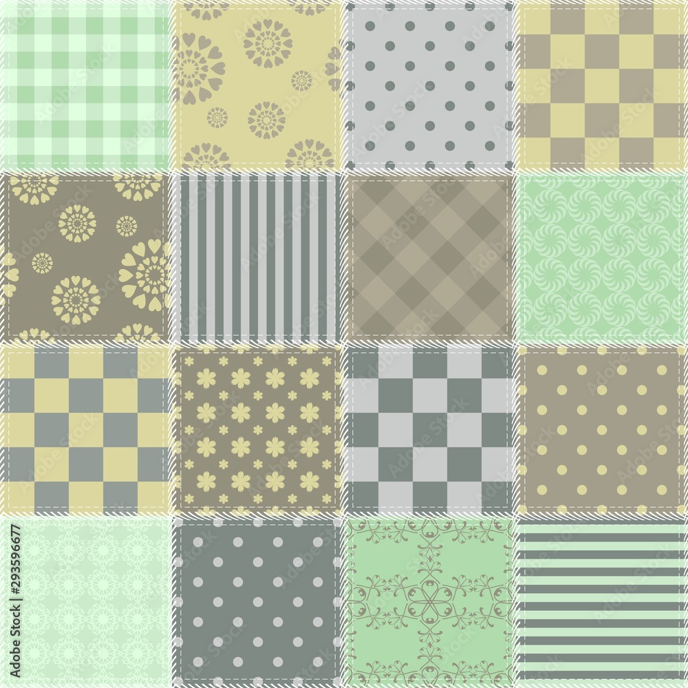 patchwork background with different patterns patchwork background with different patterns