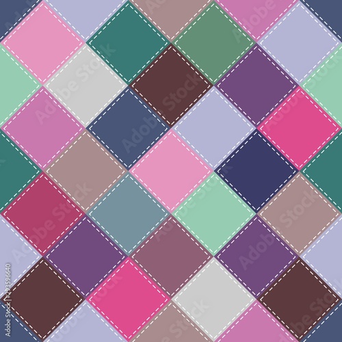 patchwork background with different patterns