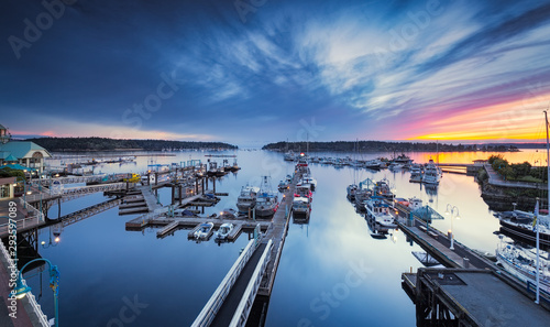Фотография Port de Nanaimo II au crépuscule, Vancouver Island, BC, Canada