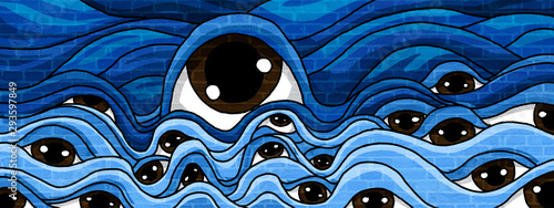 Sea life design background ...