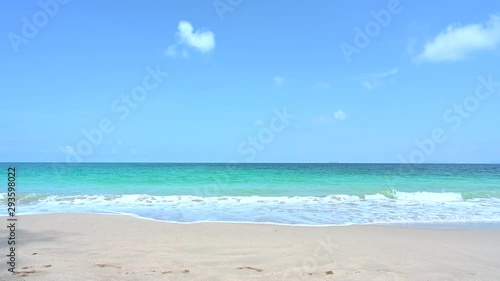 amazing the beach tropical andaman, phuket, thailand on sandy shore. Beautiful Summer holiday. Natural,4K footage