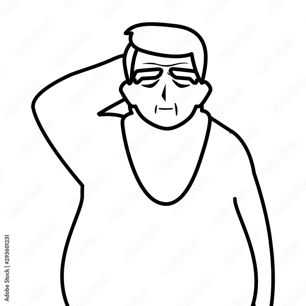 Grandfather cartoon vector design icon Grandfather cartoon vector design icon
