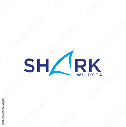 Shark Fin logo Design Template Vector illustration