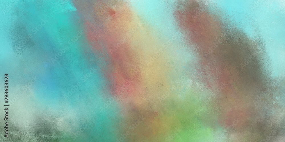abstract diffuse art painting with dark sea green, light sea green and sky blue color and space for text. can be used for background or wallpaper
