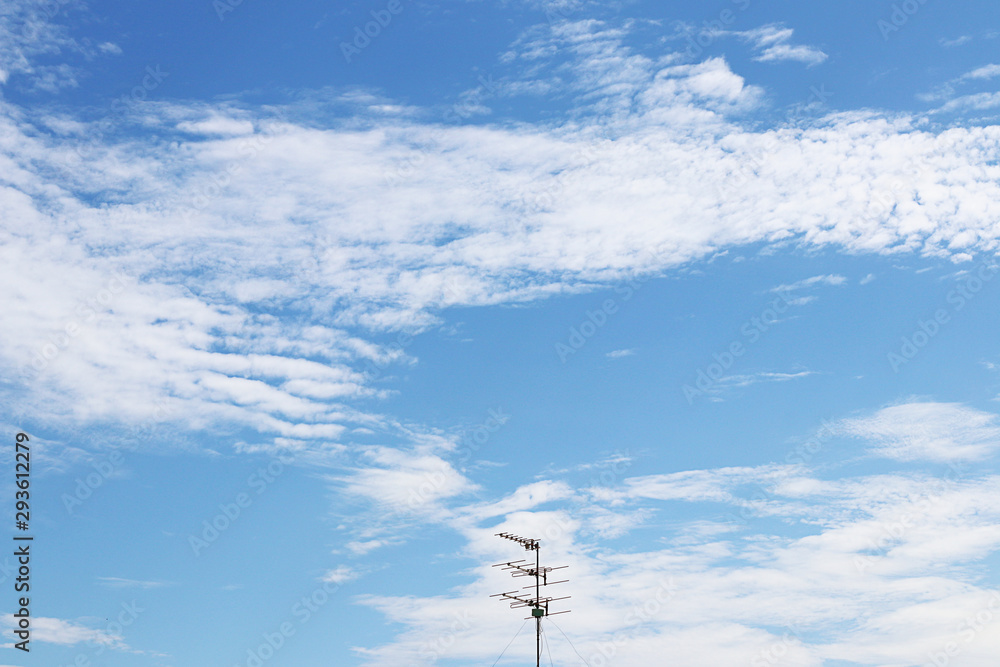 Blue sky with cloud fluffy for background Blue sky with cloud fluffy for background