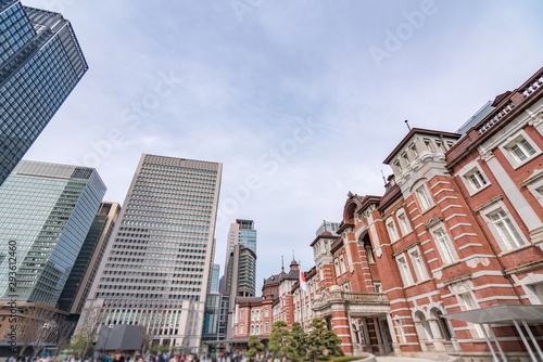 TOKYO  JAPAN - March 25 2019  Tokyo Station in Tokyo  Japan. Open in 1914  a major a railway station near the Imperial Palace grounds and Ginza commercial district