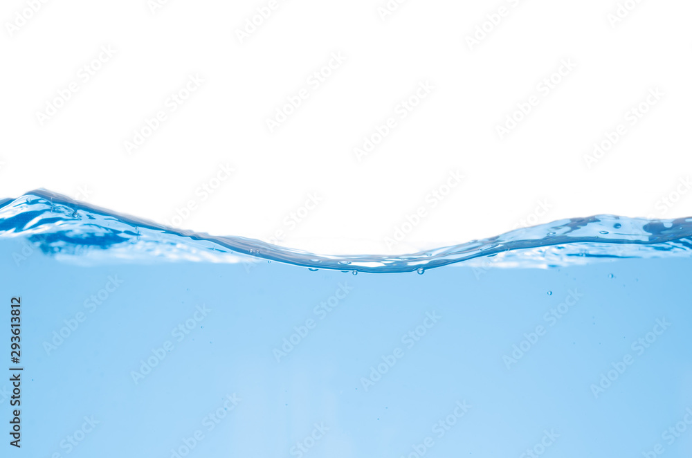 Water splash and surface with bubble on white background Water splash and surface with bubble on white background