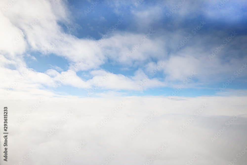 blue sky and clouds