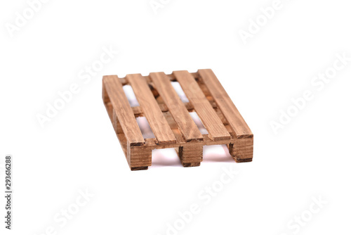 wooden palet on isolated background