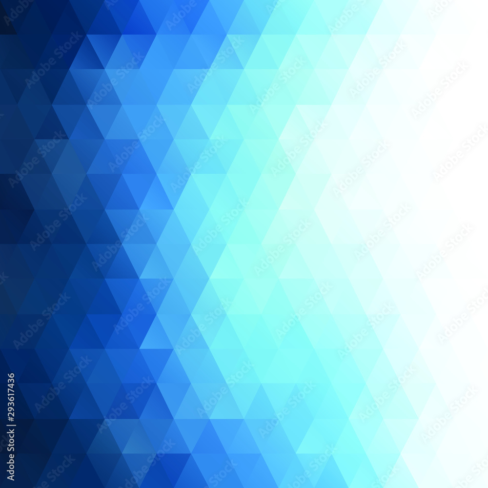 Obraz premium Blue Polygonal Mosaic Background, Creative Design Templates