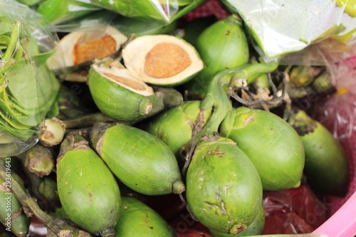 Betel palm with nature at street food