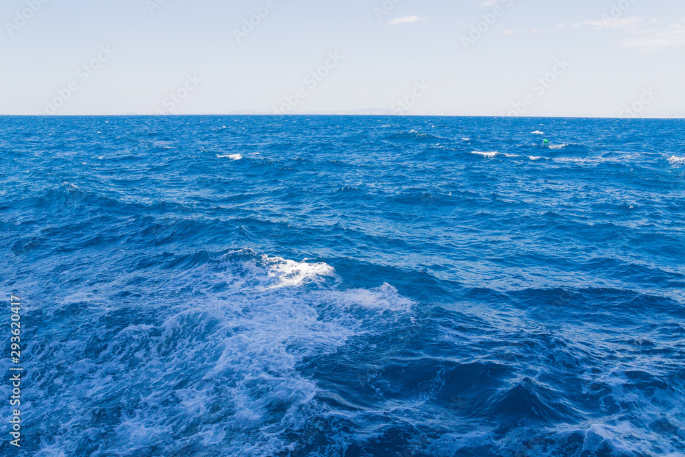 Background of Beautiful sky and blue Tyrrhenian sea