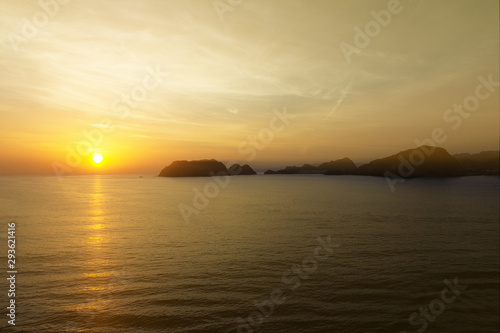 Sunset seascape, Muscat coast, Oman