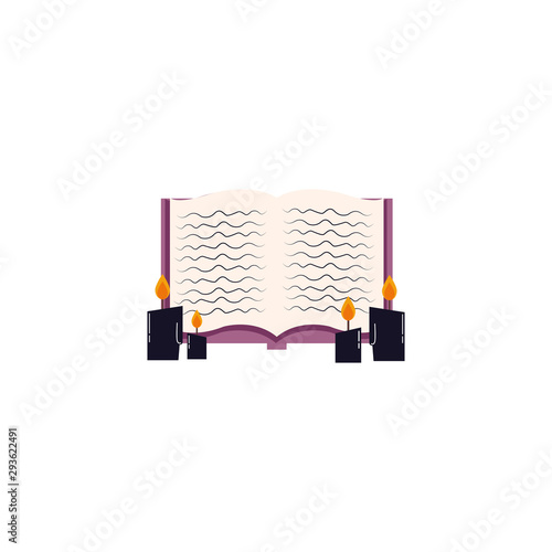 paraffin candle halloween icon
