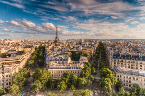 Skyline of Paris from high vantage point © James