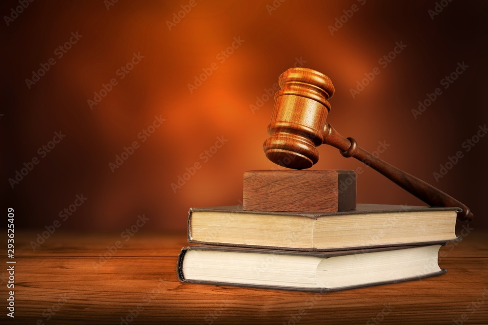 Justice Scales and books and wooden gavel on table. Justice concept Justice Scales and books and wooden gavel on table. Justice concept