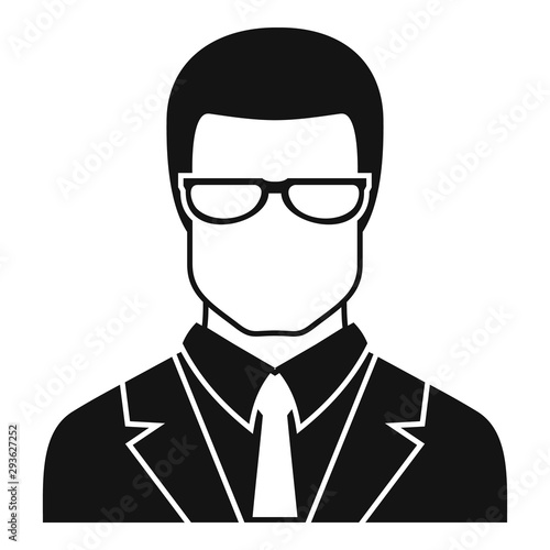Jurist avatar icon. Simple illustration of jurist avatar vector icon for web design isolated on white background