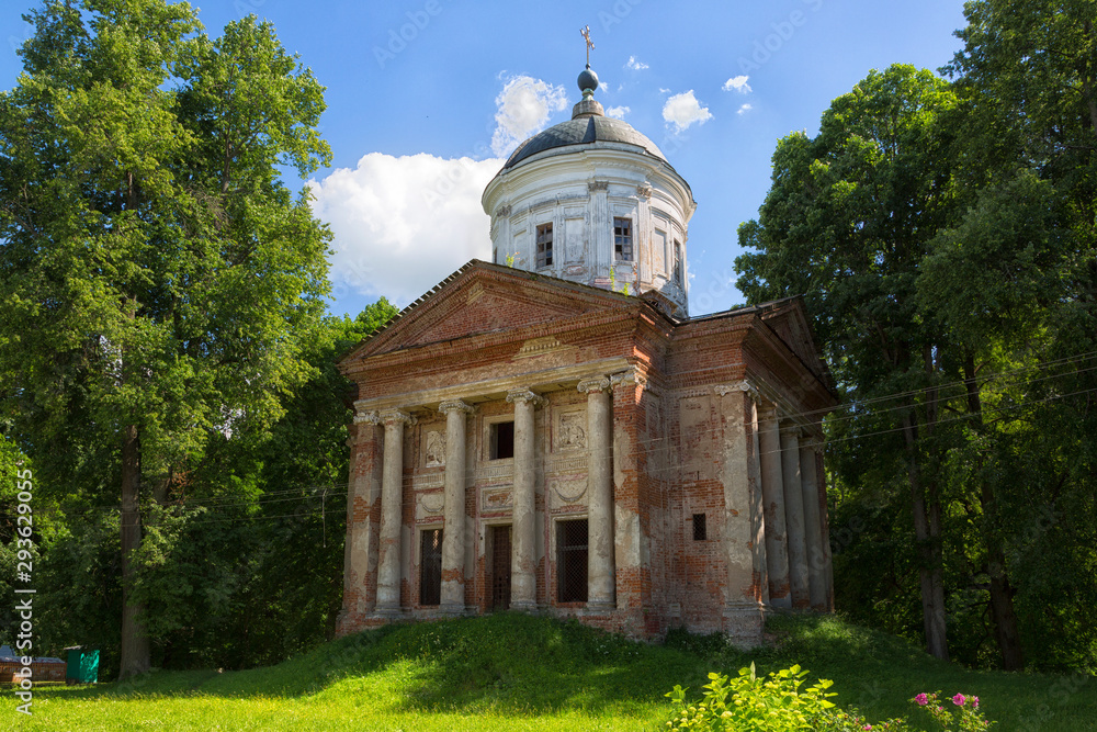 Destroyed old church near the village of Aleksino, Smolensk region, Russia Destroyed old church near the village of Aleksino, Smolensk region, Russia