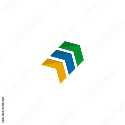 Arrow logo design vector illustration template
