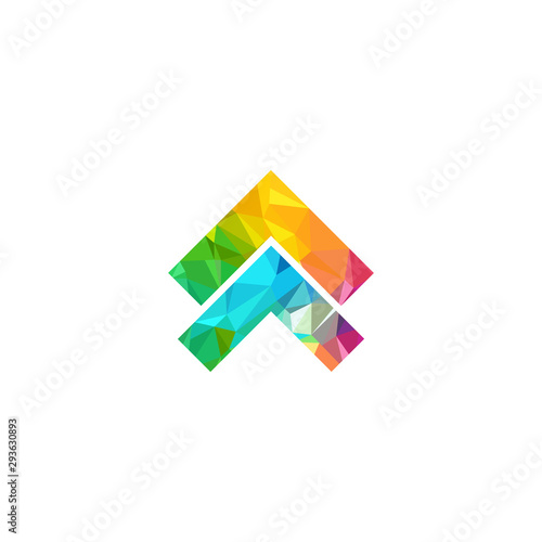 Arrow logo design vector illustration template