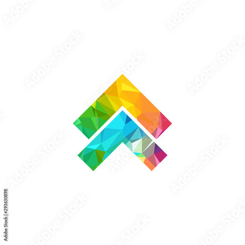 Arrow logo design vector illustration template