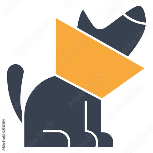 Puppy checkup Veterinary vector icon design