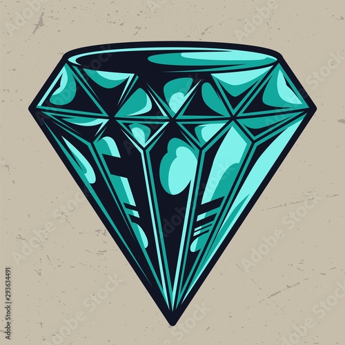 Elegant perfect colorful diamond template