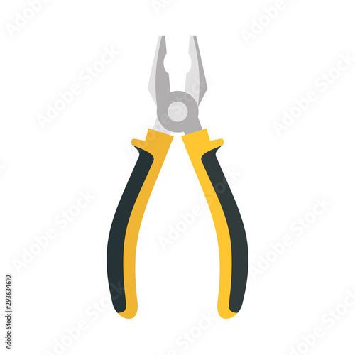 Pliers tool icon. Flat illustration of pliers tool vector icon for web design