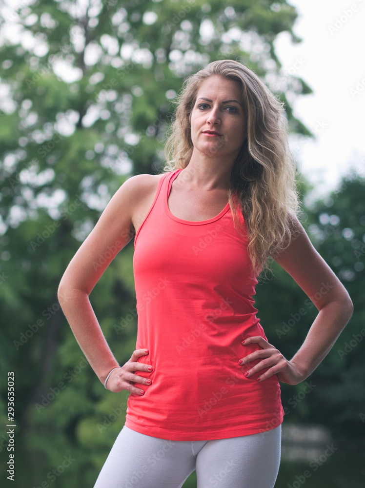 Portrait of a Sporty Woman