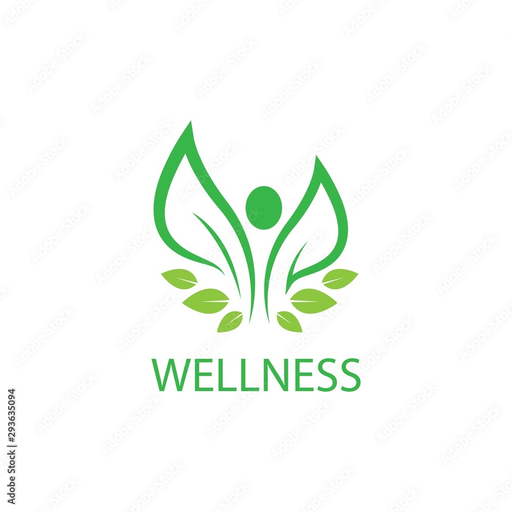 Wellnes logo template Wellnes logo template
