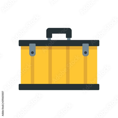 Tool box icon. Flat illustration of tool box vector icon for web design