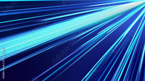 Blue streak Lines of Light Technology Abstract Background. Abstract background.