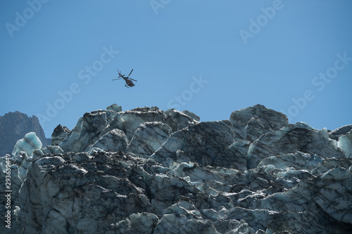 hélicoptère glacier