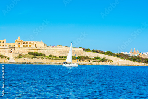 Landscape of old Fort Manoel