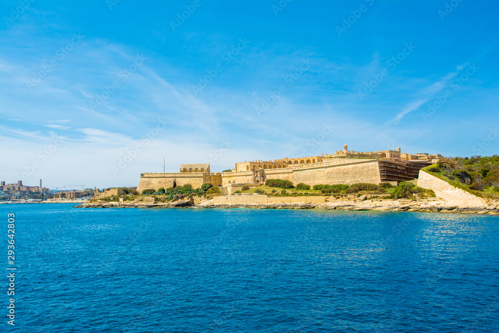 Landscape of old Fort Manoel