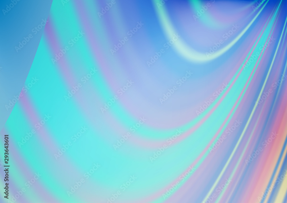 Fototapeta premium Light BLUE vector abstract blurred pattern. An elegant bright illustration with gradient. The best blurred design for your business.