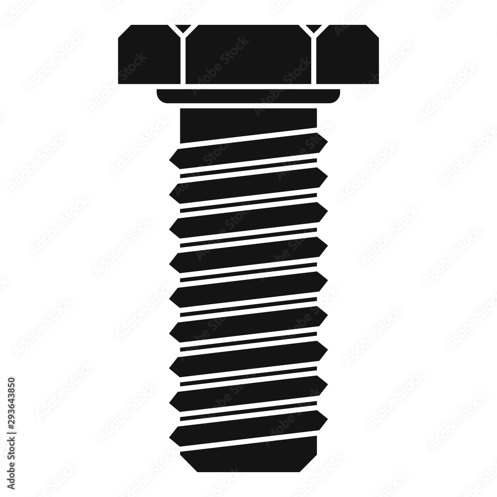 Builder screw icon. Simple illustration of builder screw vector icon for web design isolated on white background