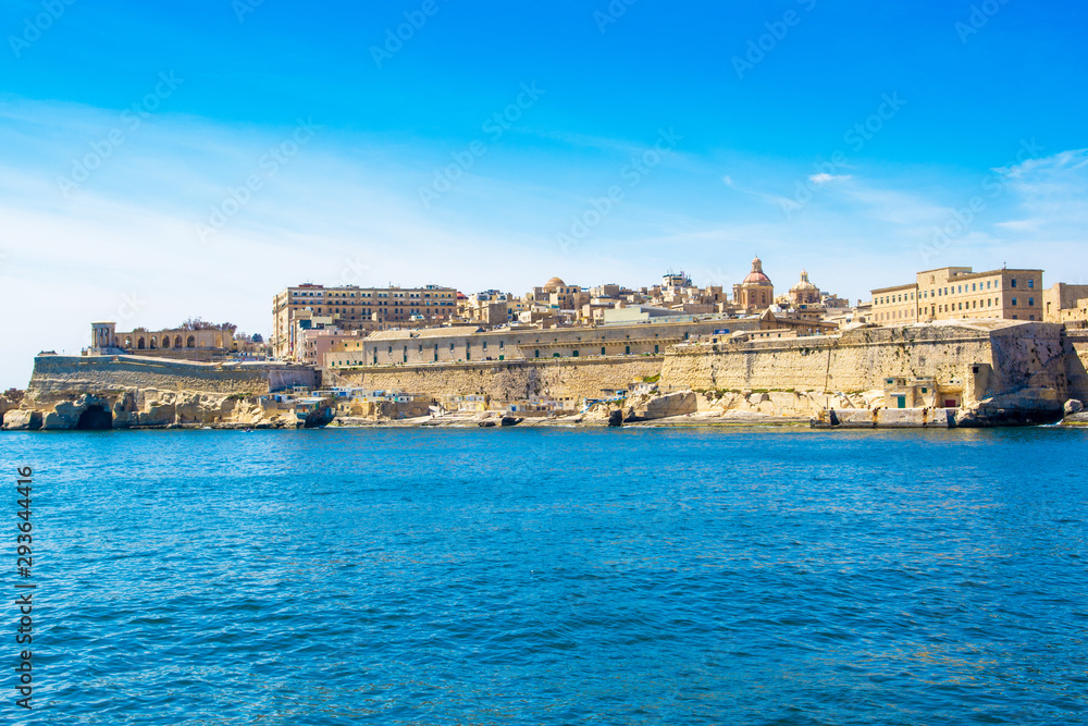 Landscape with old Fort Saint Elmo, Valletta, Malta