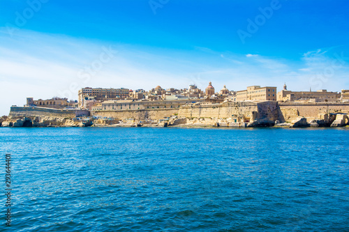 Landscape with old Fort Saint Elmo  Valletta  Malta