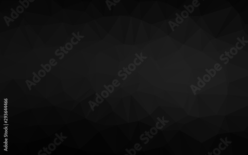 Dark Silver, Gray vector blurry triangle template. Modern geometrical abstract illustration with gradient. Polygonal design for your web site.